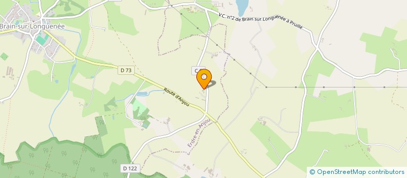 localisation de l'entreprise LE CLAIREAU à ERDRE-EN-ANJOU