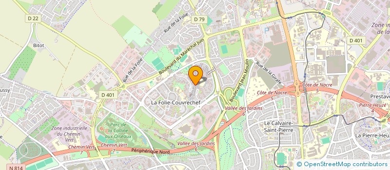 localisation de l'entreprise LE CLAIREFONTAINE à CAEN
