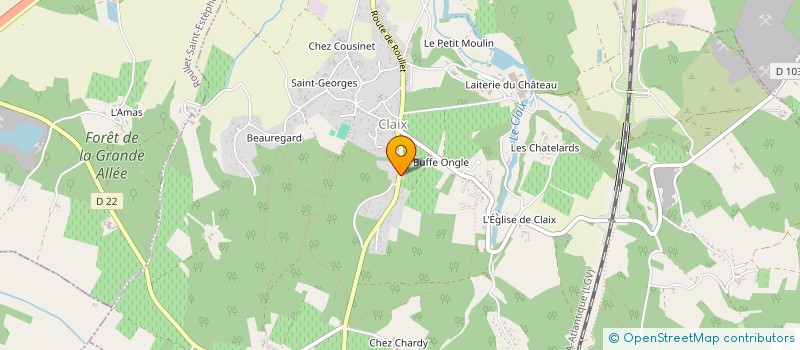 localisation de l'entreprise LE CLAIX BAR  CLAIX