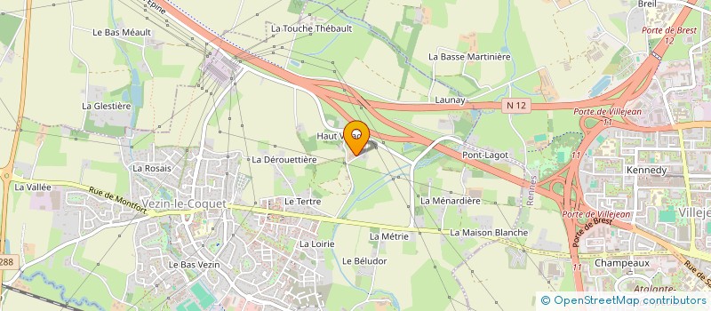 localisation de l'entreprise LE CLAN  VEZIN-LE-COQUET