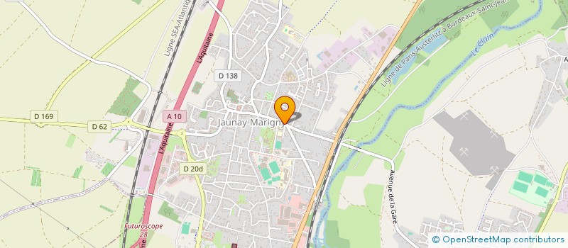 localisation de l'entreprise LE CLAN  JAUNAY-MARIGNY