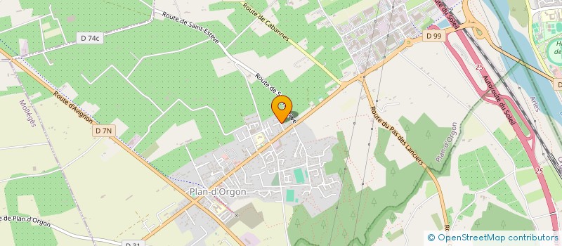 localisation de l'entreprise LE CLAN  PLAN-D ORGON