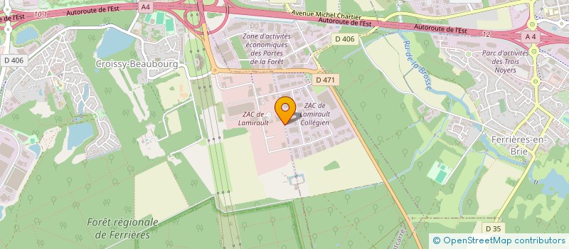 localisation de l'entreprise LE CLAN CHAMPENOIS  COLLEGIEN