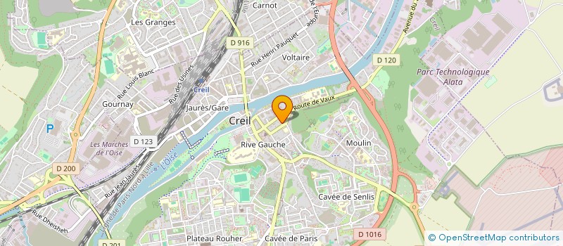 localisation de l'entreprise LE CLAN DANCE 1 à CREIL