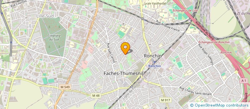 localisation de l'entreprise LE CLAN DE TERRA  FACHES-THUMESNIL