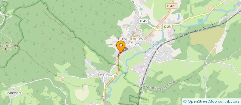 localisation de l'entreprise LE CLAN DES CHENES  PROVENCHERES-ET-COLROY