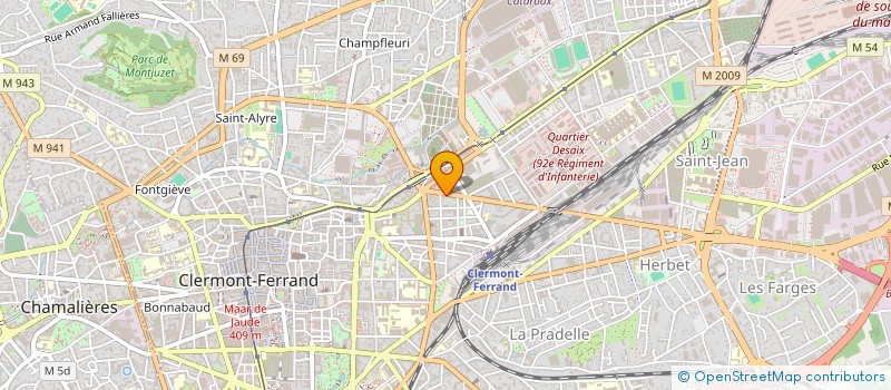 localisation de l'entreprise LE CLAN DES LOUPS DE BIBLIOTHEQUES  CLERMONT-FERRAND