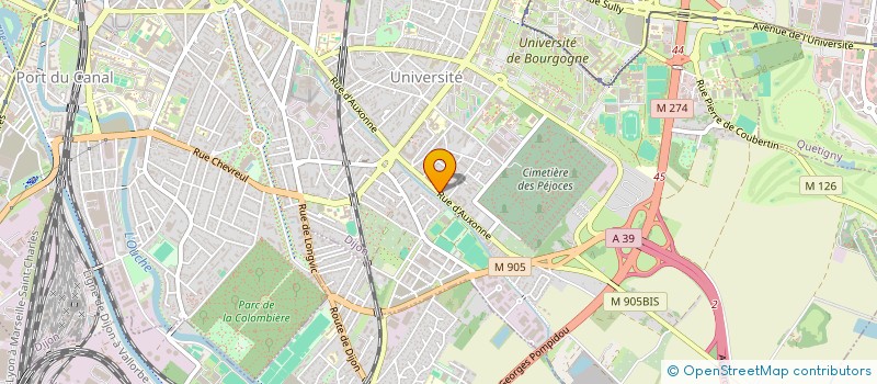 localisation de l'entreprise LE CLAP à DIJON