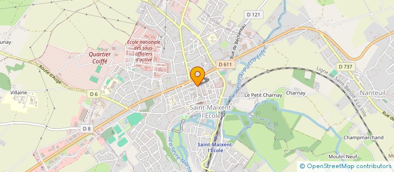 localisation de l'entreprise LE CLAP  SAINT-MAIXENT-L'ECOLE