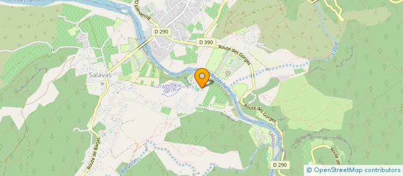 localisation de l'entreprise LE CLAPAS à SALAVAS