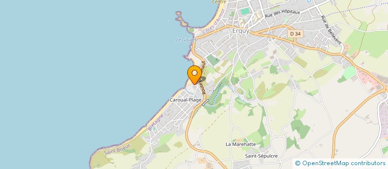 localisation de l'entreprise LE CLAPOTIS  ERQUY