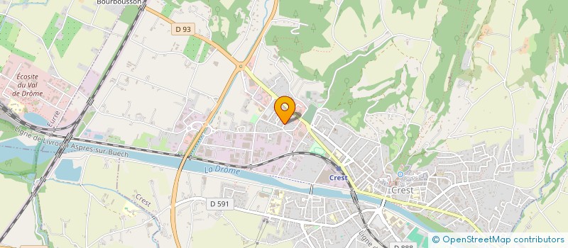 localisation de l'entreprise LE CLAPOTIS à CREST