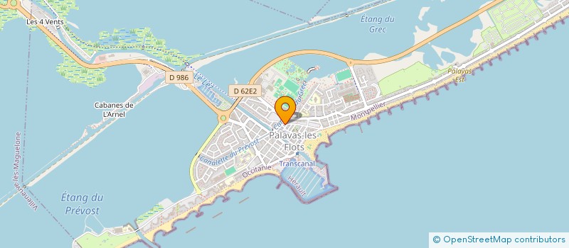 localisation de l'entreprise LE CLAPOTIS DE PALAVAS à PALAVAS-LES-FLOTS