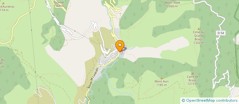 localisation de l'entreprise LE CLAPOU  LUCERAM