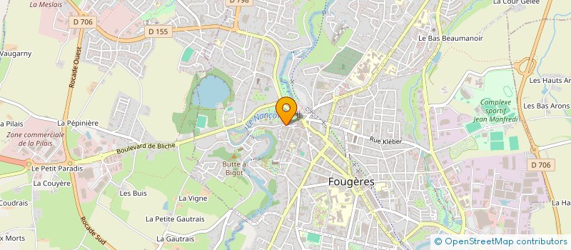 localisation de l'entreprise LE CLAPT'ON  FOUGERES