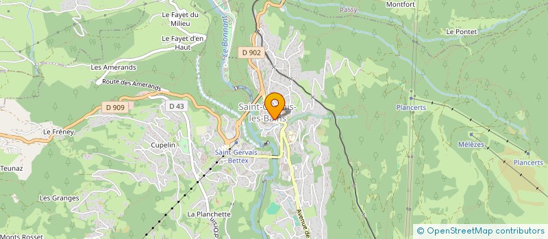 localisation de l'entreprise LE CLARICY  SAINT-GERVAIS-LES-BAINS