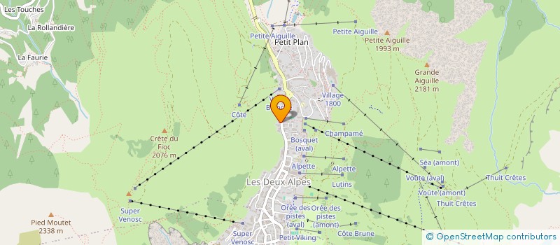 localisation de l'entreprise LE CLARISSE à LES DEUX ALPES