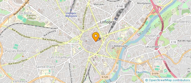 localisation de l'entreprise LE CLASH à LIMOGES