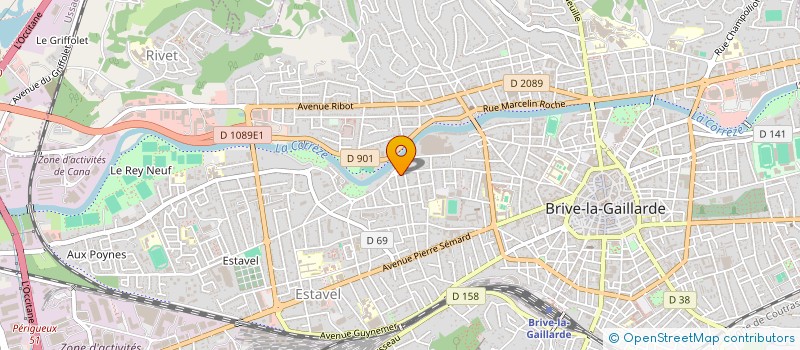 localisation de l'entreprise LE CLASSICO  BRIVE-LA-GAILLARDE