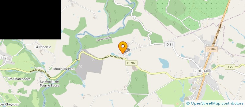 localisation de l'entreprise LE CLAUD DU ROC  DUSSAC