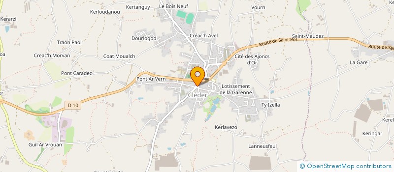 localisation de l'entreprise LE CLEDERIX à CLEDER