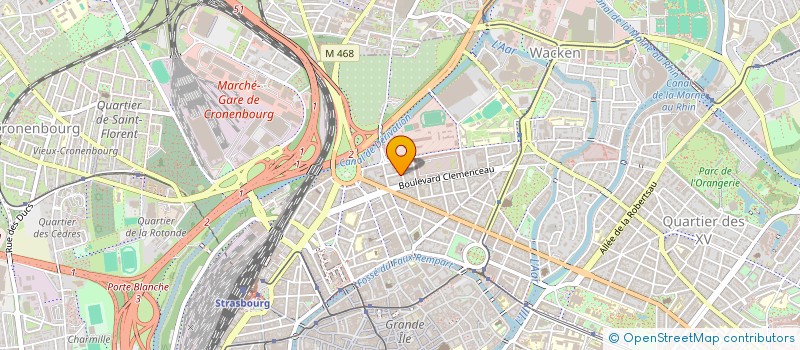 localisation de l'entreprise LE CLEMENCEAU à STRASBOURG