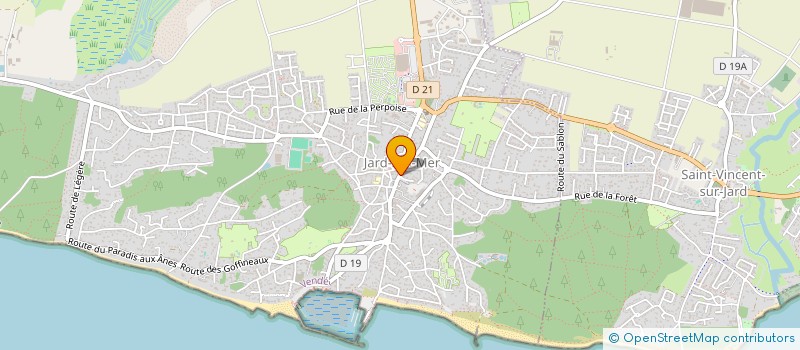 localisation de l'entreprise LE CLEMENCEAU à JARD-SUR-MER