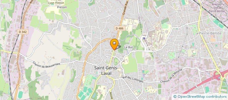 localisation de l'entreprise LE CLEMENCEAU  SAINT-GENIS-LAVAL