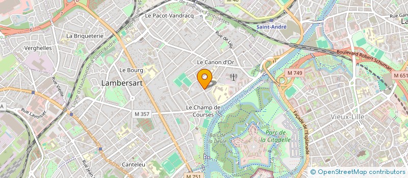 localisation de l'entreprise LE CLEMENCEAU HIPPODROME à LAMBERSART