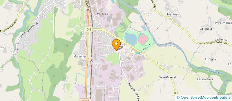 localisation de l'entreprise LE CLERGEON à RUMILLY