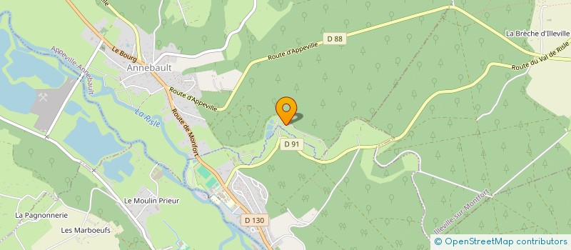 localisation de l'entreprise LE CLEROT  APPEVILLE-ANNEBAULT