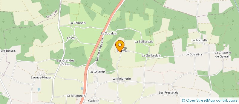 localisation de l'entreprise LE CLEU  RENAC