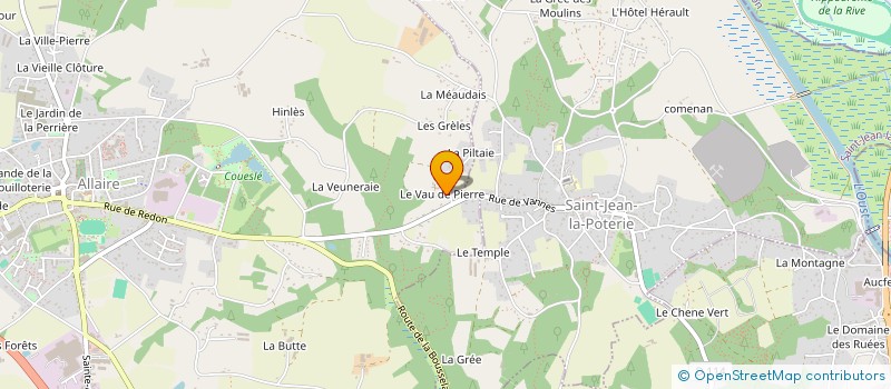 localisation de l'entreprise LE CLEVE MENUISERIE à ALLAIRE