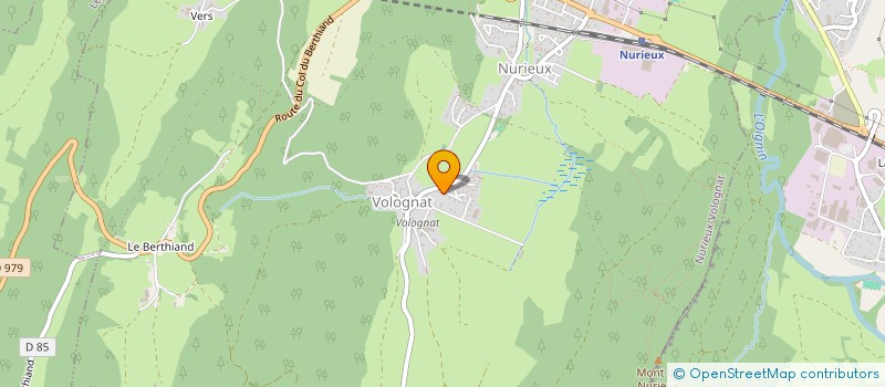 localisation de l'entreprise LE CLEZEL  NURIEUX-VOLOGNAT