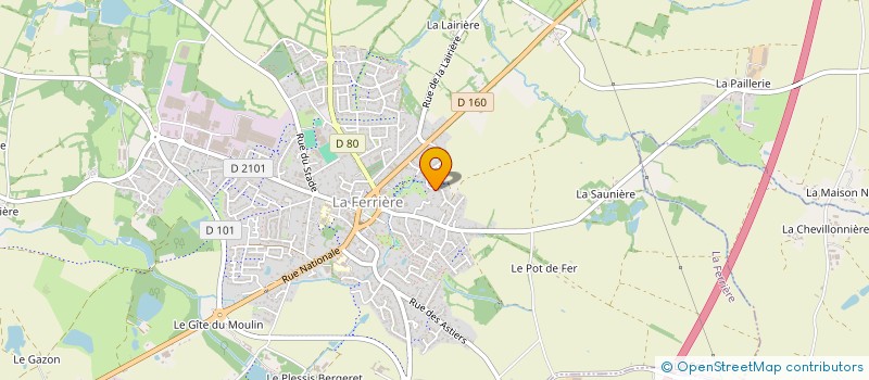 localisation de l'entreprise LE CLEZIO - CARON  LA CHAIZE-LE-VICOMTE