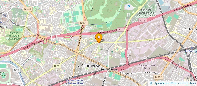 localisation de l'entreprise LE CLIC à LA COURNEUVE