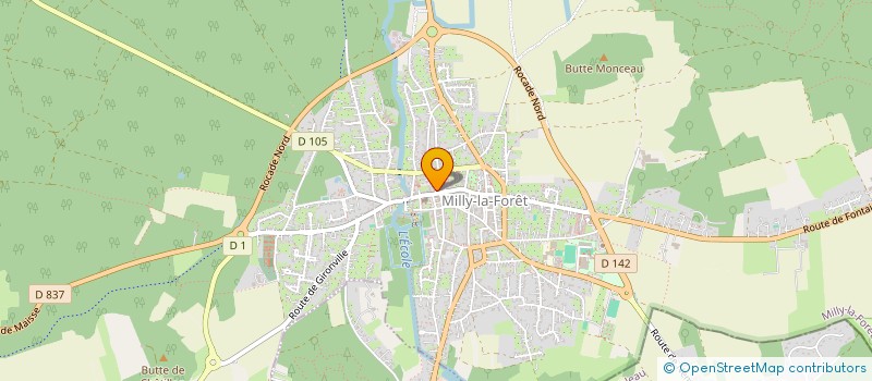 localisation de l'entreprise LE CLIC ENGAGE  MILLY-LA-FORET