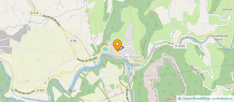 localisation de l'entreprise LE CLIDOU  PONT-EN-ROYANS