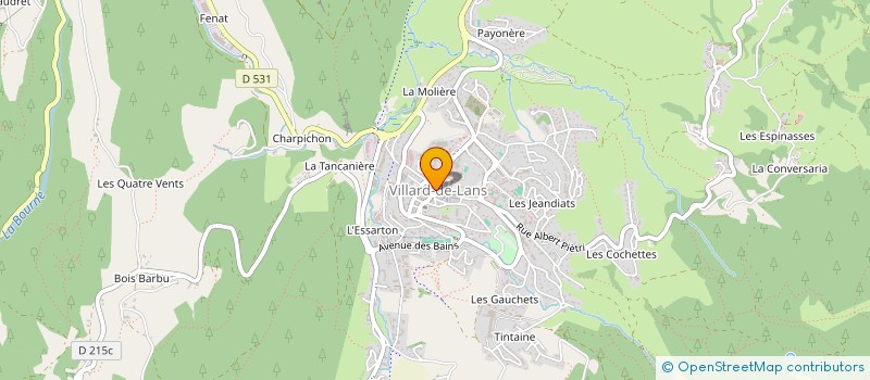 localisation de l'entreprise LE CLIFF SJ38 à VILLARD-DE-LANS