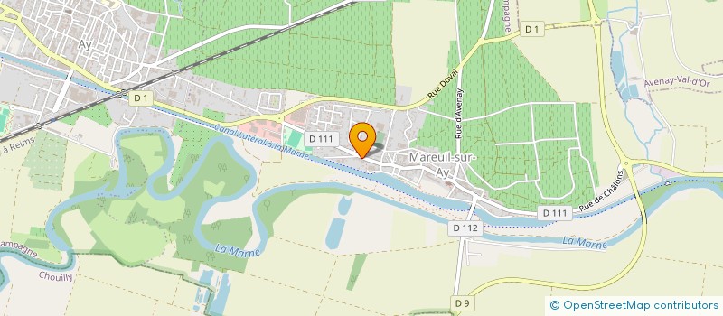 localisation de l'entreprise LE CLO-LOUISE  AY-CHAMPAGNE