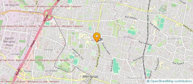 localisation de l'entreprise LE CLOCHARD ET LA BELLA PIZZERIA  MERIGNAC