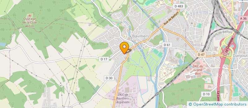 localisation de l'entreprise LE CLOCHER à BAVILLIERS