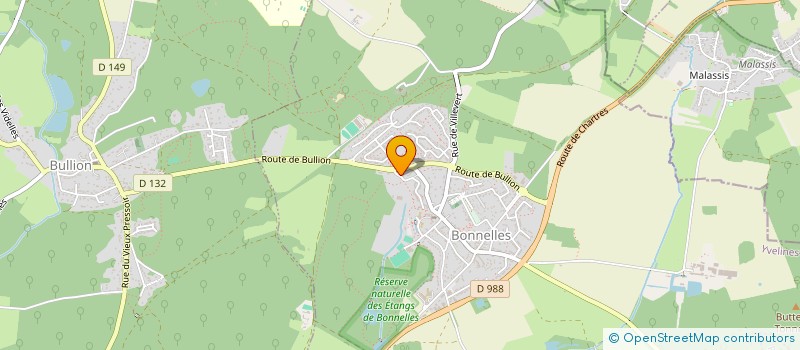 localisation de l'entreprise LE CLOCHER EVENT  BONNELLES