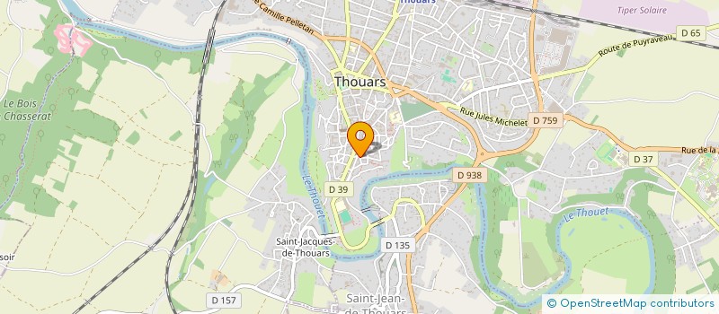 localisation de l'entreprise LE CLOCHER SAINT MEDARD  THOUARS