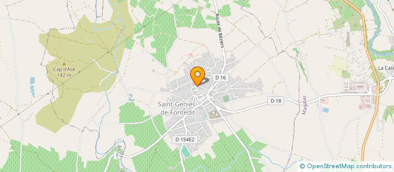 localisation de l'entreprise LE CLOCHER VERT à SAINT-GENIES-DE-FONTEDIT