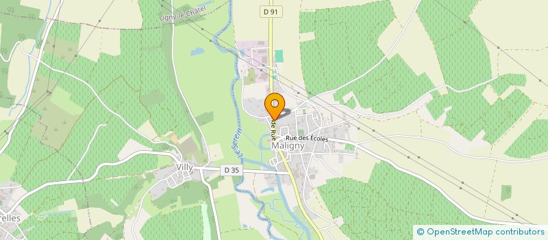 localisation de l'entreprise LE CLOS  MALIGNY