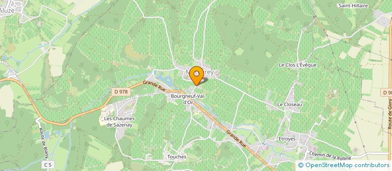 localisation de l'entreprise LE CLOS  MERCUREY