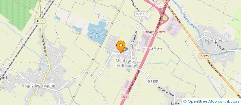 localisation de l'entreprise LE CLOS à MONTAGNY-LES-BEAUNE