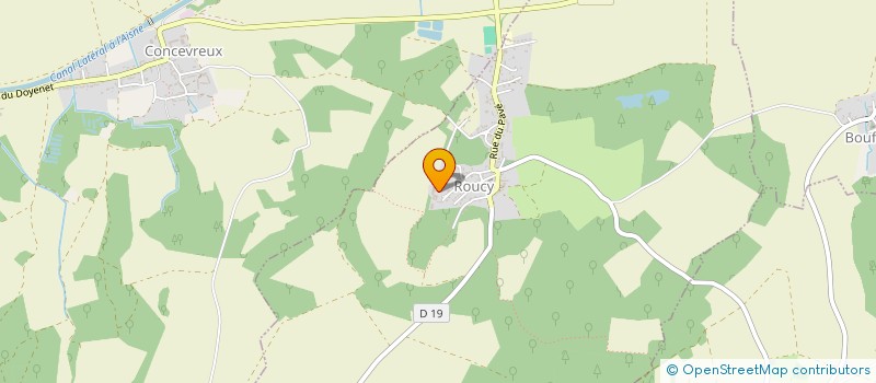 localisation de l'entreprise LE CLOS  ROUCY