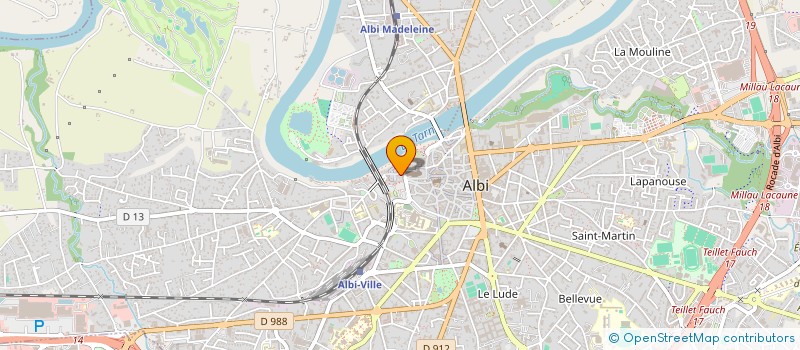 localisation de l'entreprise LE CLOS à ALBI